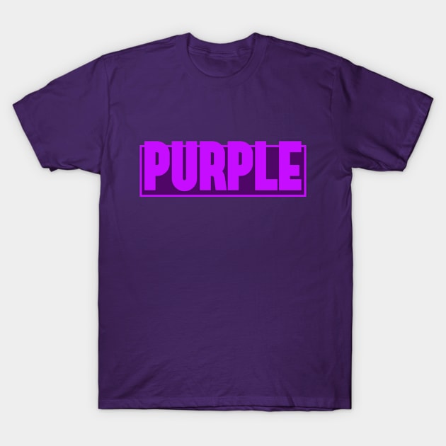 Purple. Simple minimalistic "Purple Color". T-Shirt by A -not so store- Store